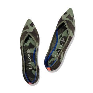 ROTHY’S The Point Flat in Olive Camo | US 8.5